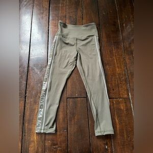 Zyia Active Leggings Green Cropped size 0